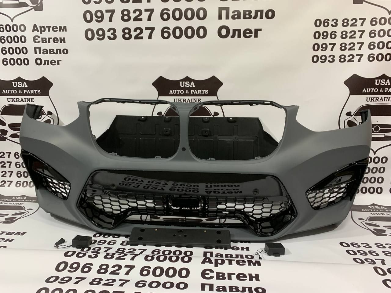 BMW X3 (G01) (G08) Бампер передній у зборі (ліцензія) 2017-21