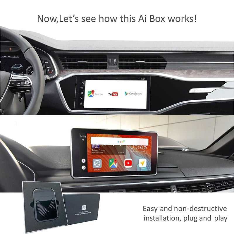 4 + 32G Apple Carplay AI BOX Автомобильная ТВ-приставка