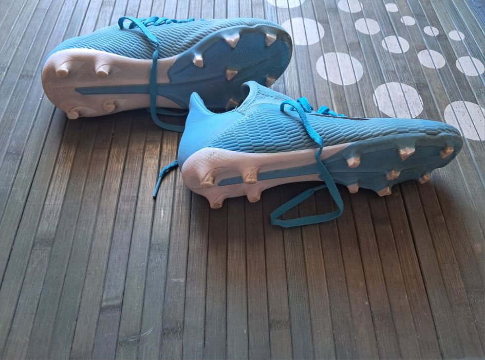 Chuteiras Adidas X 19.3 turquesa pitons n37