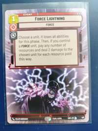 Karta star wars unlimited "Force Lightning"