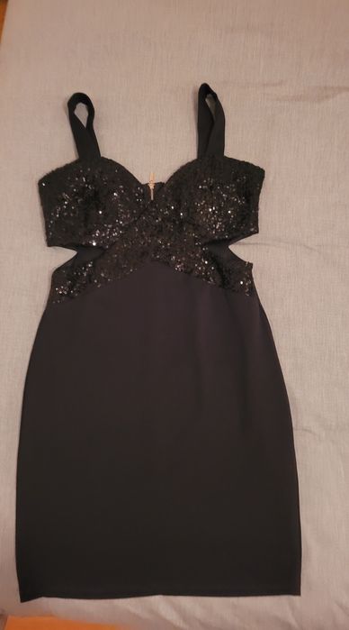 Vestido Preto lantejoulas brilhante
