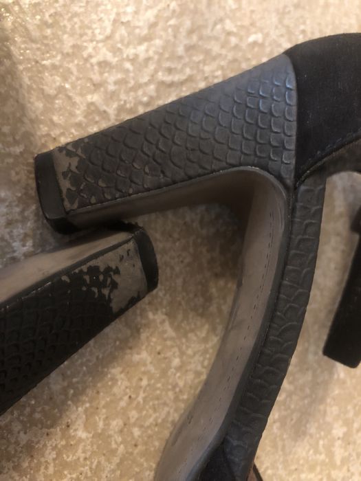 Buty czółenka wysoki obcas platforma