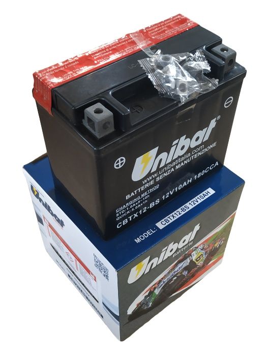 Akumulator Unibat AGM CBTX12-BS YTX12-BS ETX12-BS 10Ah 180A 12V NOWY