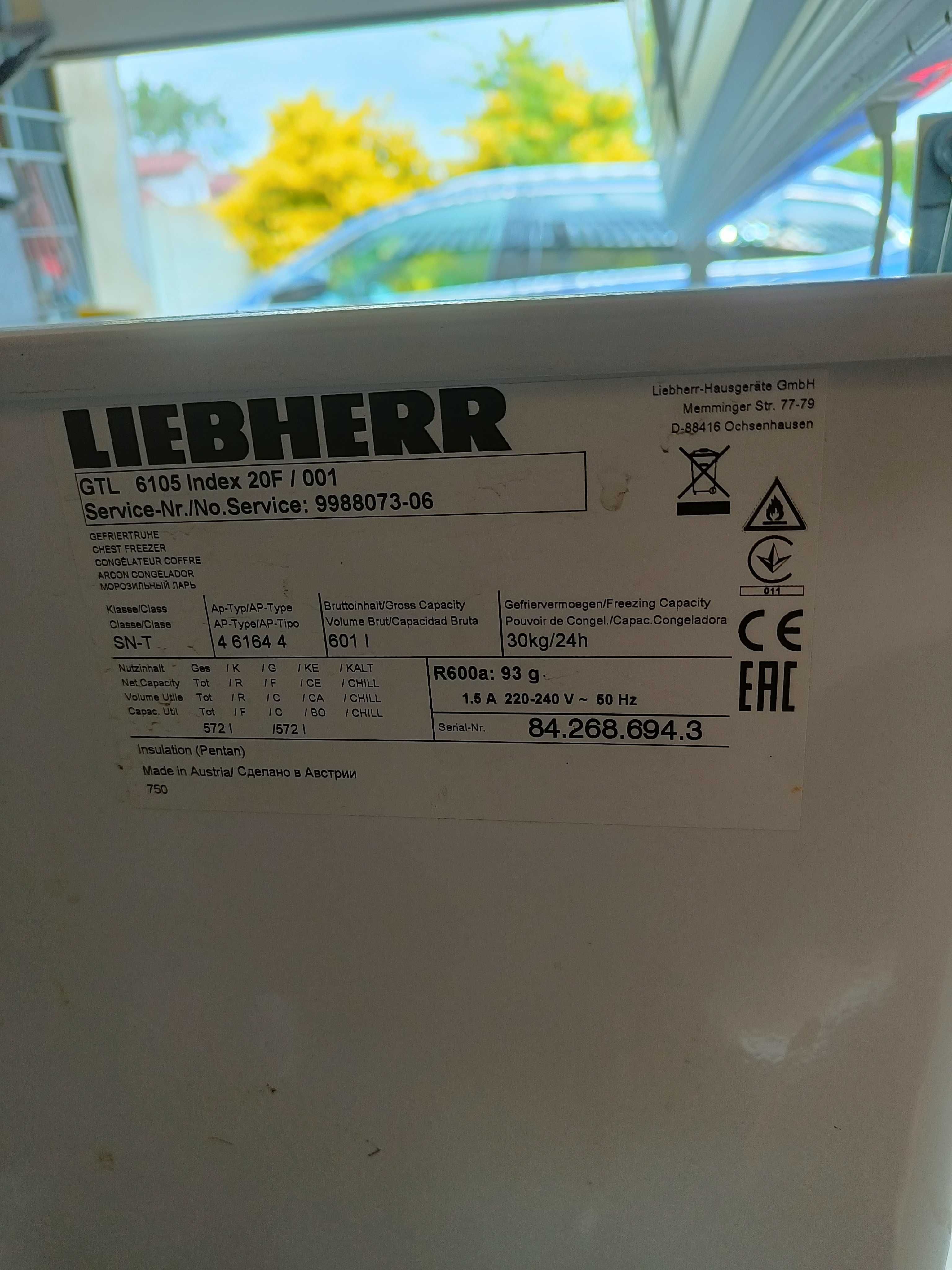 Liebherr GTL 6105 zamrażarka skrzyniowa  601 lirów