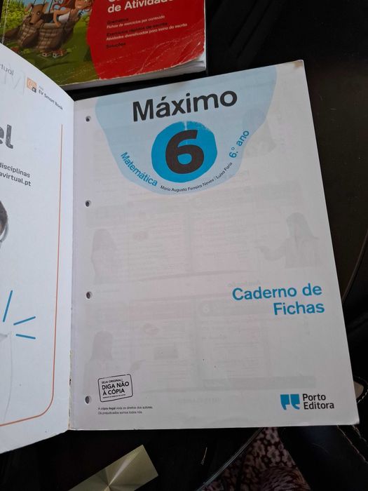 Caderno de atividades de Matemática 6º ano Porto editora