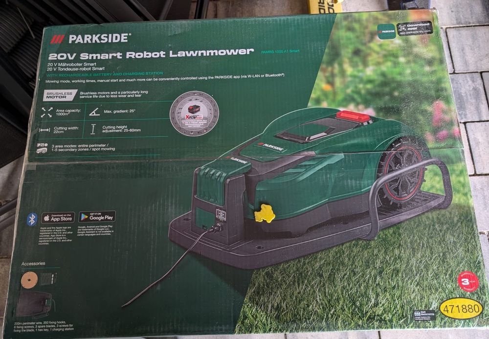 Robot Koszący Parkside PAMRS 1000 A1 Smart Stacja Ładująca