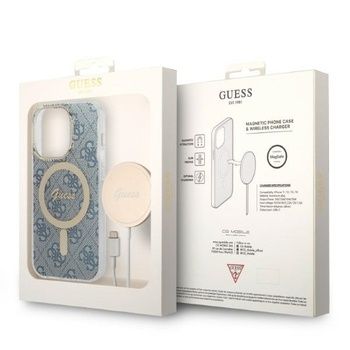 Oryginalna Ładowarka Indukcyjna GUESS Magsafe + etui 4G Iphone 14 Plus