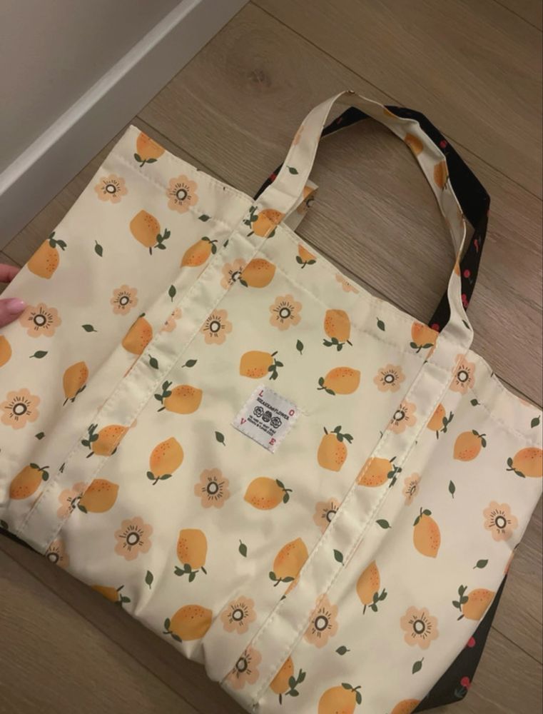 Torebka tote w cytryny