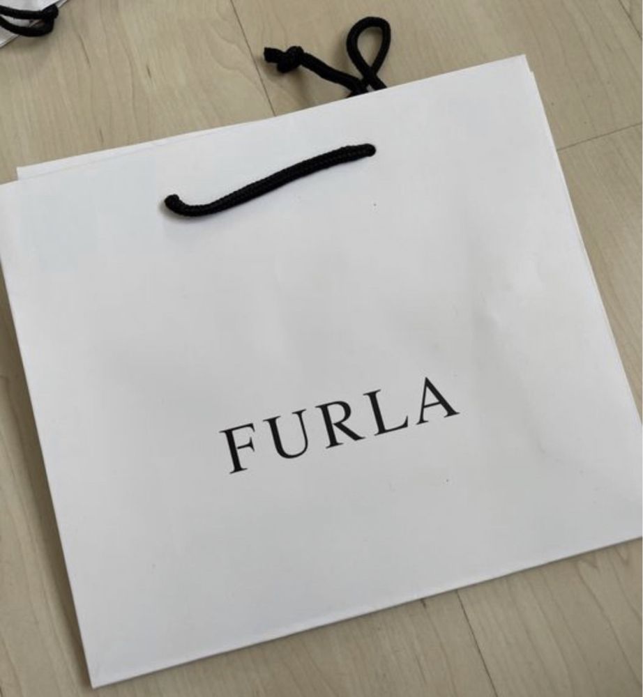 Furla torebka prezentowa papierowa średnia oryginalna