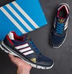 Кроссовки мужские летние Adidas синие кроссы на лето адидас