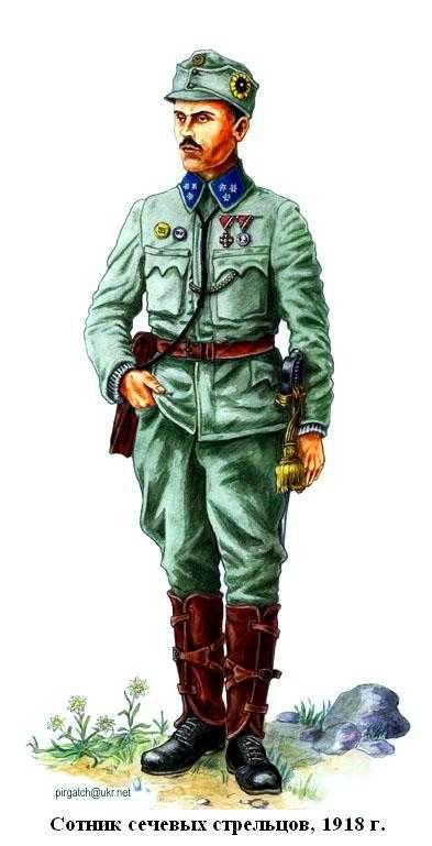 1920 год Сотник, Сечевой Стрелец. Бузенко. Большой Фото Портрет, 60 см