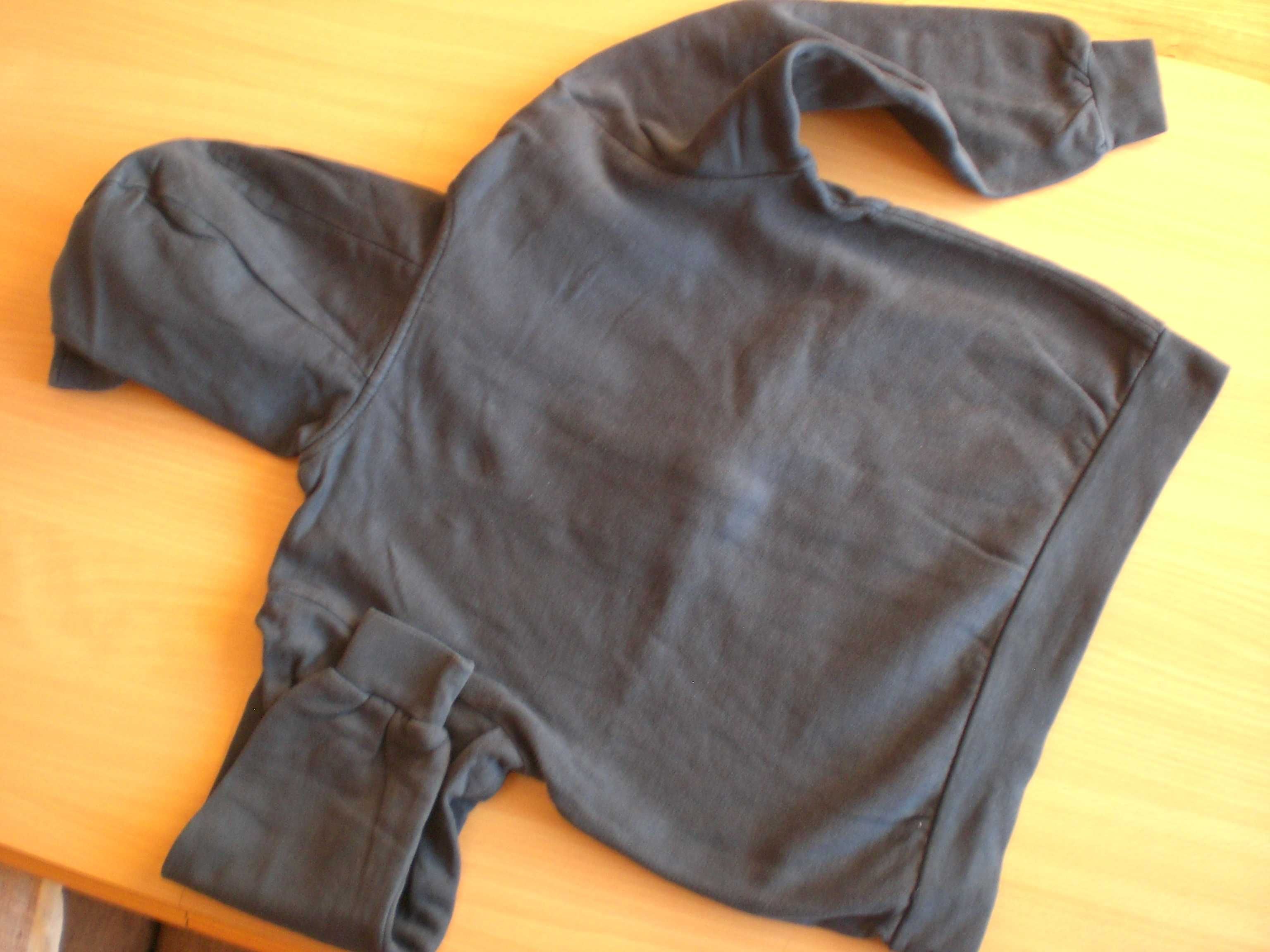 Bawełniana, granatowa bluza dresowa z napisem SOCCER r. 122