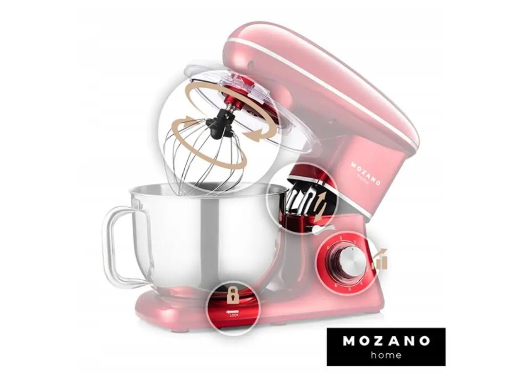Тістоміс Mozano Kitchen Machine 2300 Вт 6,2л Red