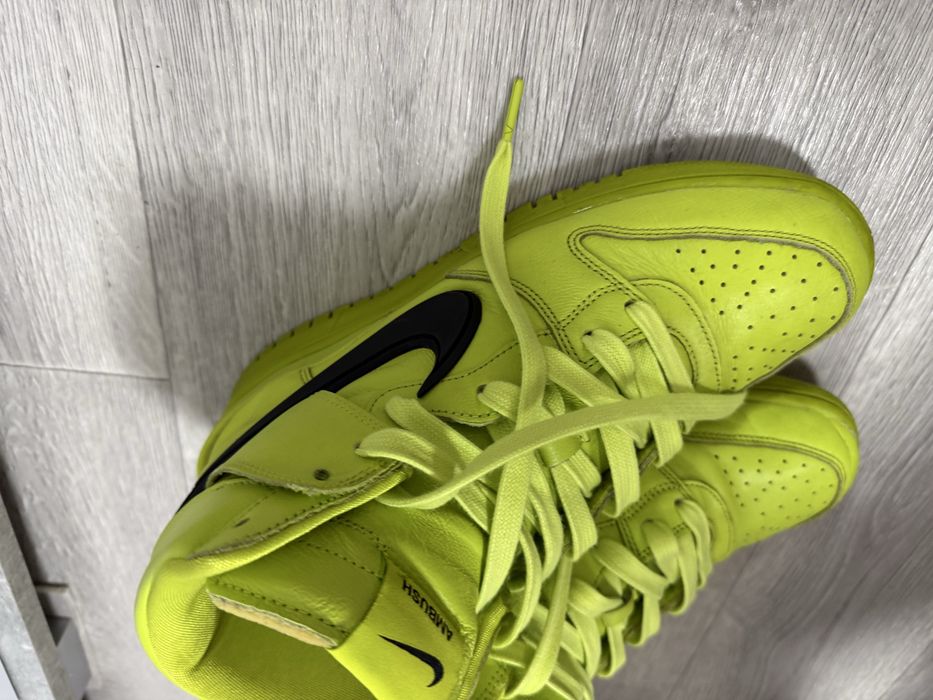 Оригинальные кроссовки Nike Dunk High AMBUSH Flash Lime