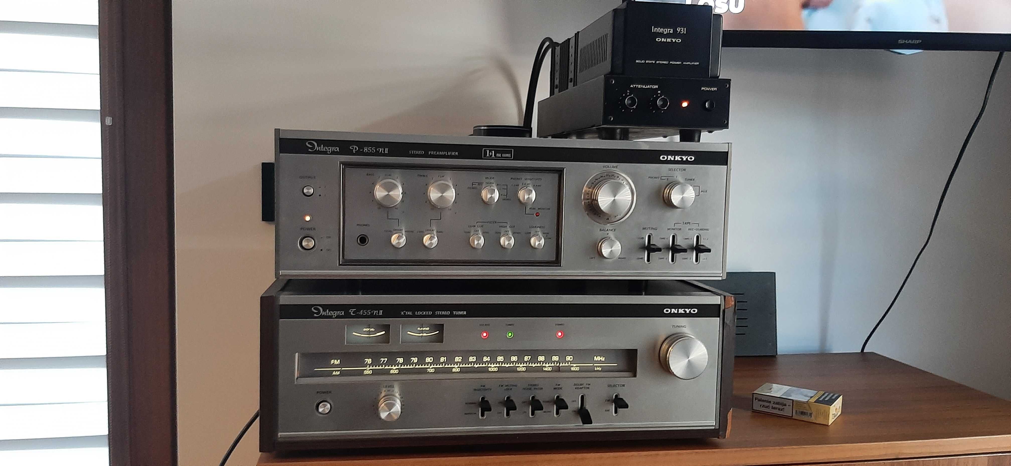 Onkyo Integra 931 końcówka mocy z 70-tych. Oryg. opakowanie Po serw.