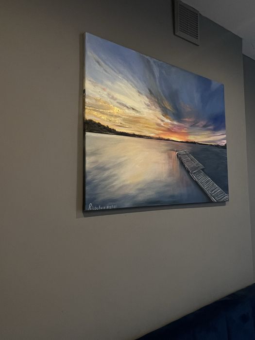 Obraz olejny Złoty wieczór 60*80