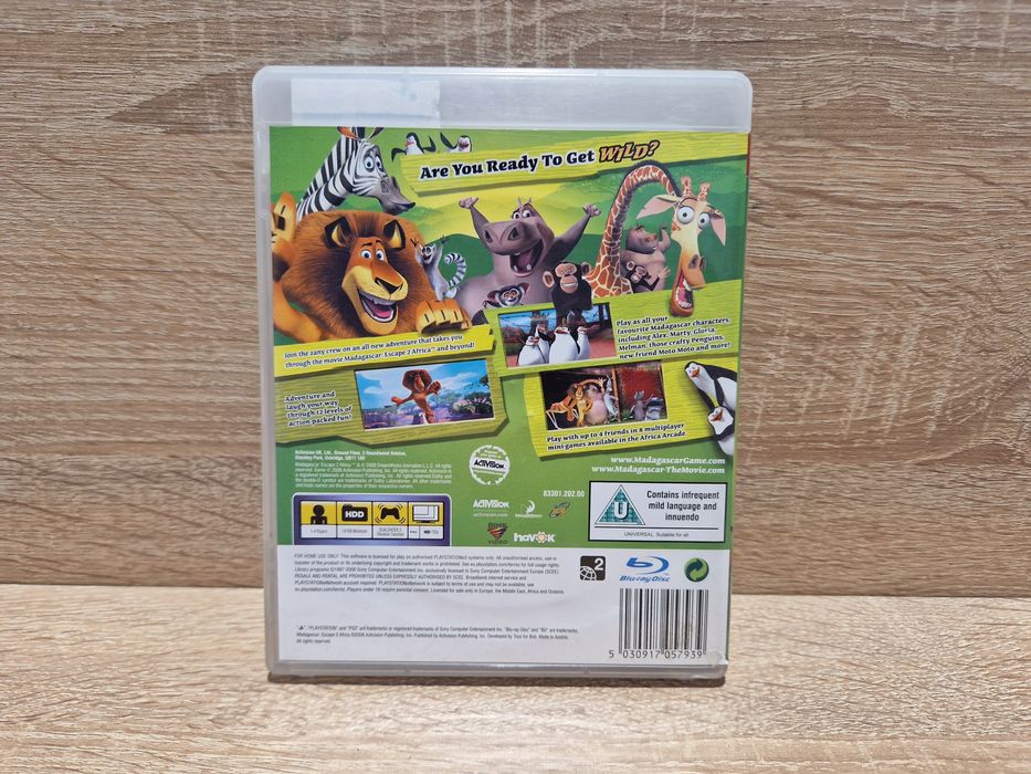 Gra ps3 madagascar 2 escape africa oryginalna przygodowa