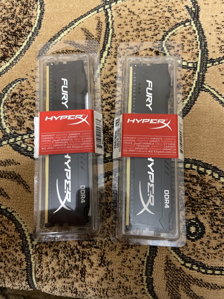 Комплект 2*4GB hyper ddr4 - 2666 CL15 288 -Pin UDIMM