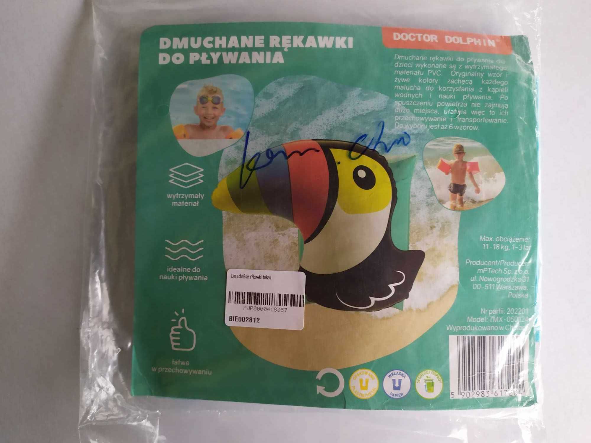 Rękawki do pływania DoctorDolphin 18kg Tucan Ptak