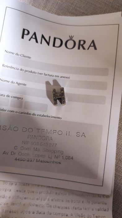 Conta/peça Pandora ORIGINAL com brilhantes