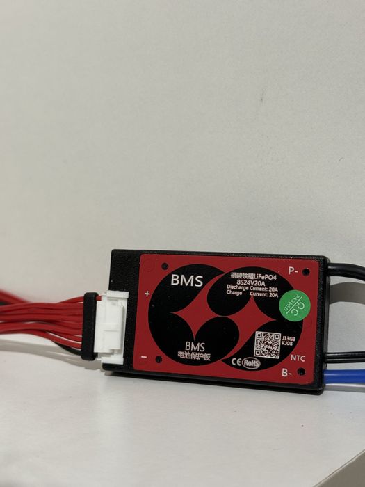 BMS Daly LiFePO4 8s 20a 24v контроллер заряду-розряду з балансиром