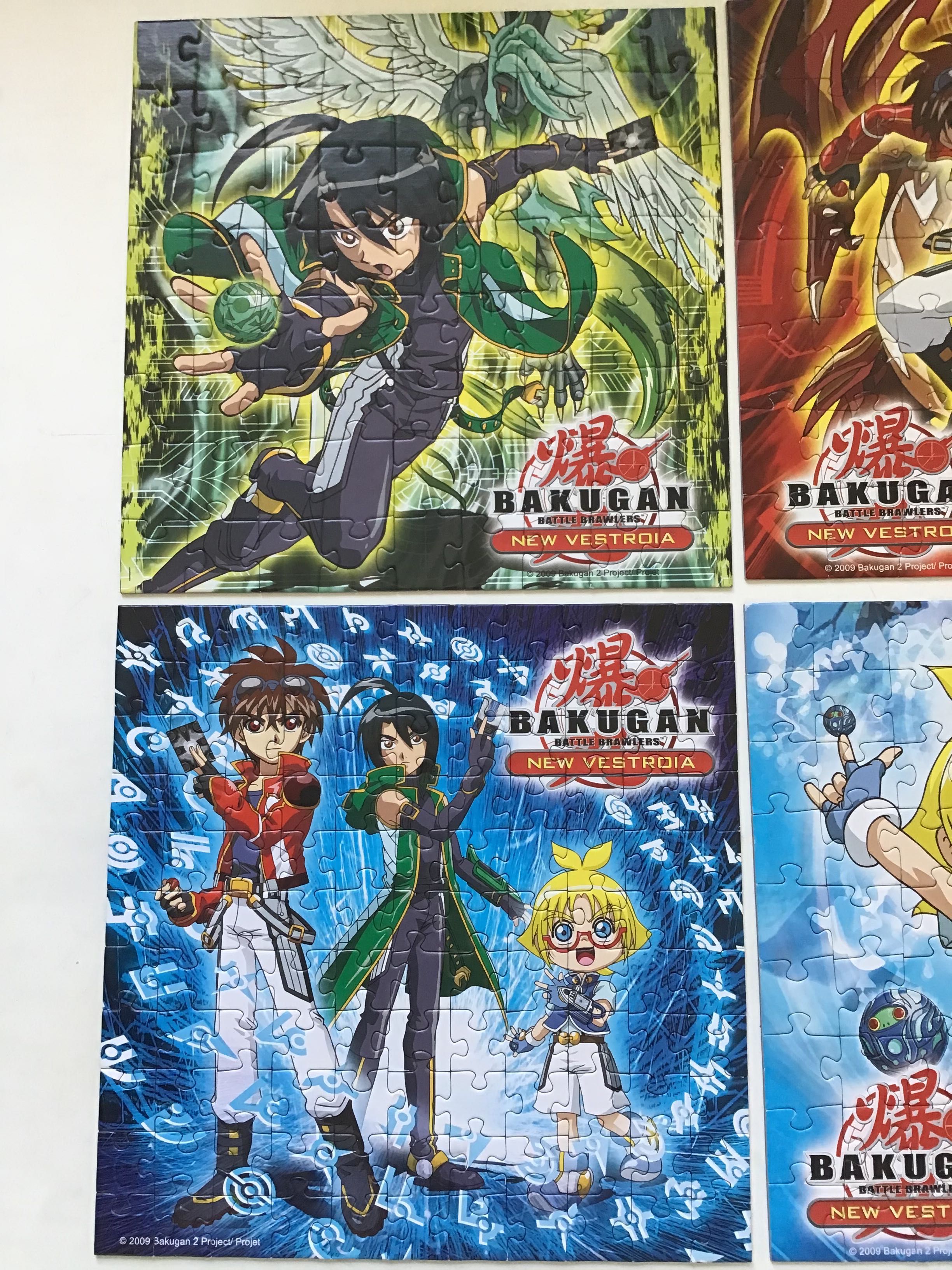 Bakugan 4 puzzles. 6+