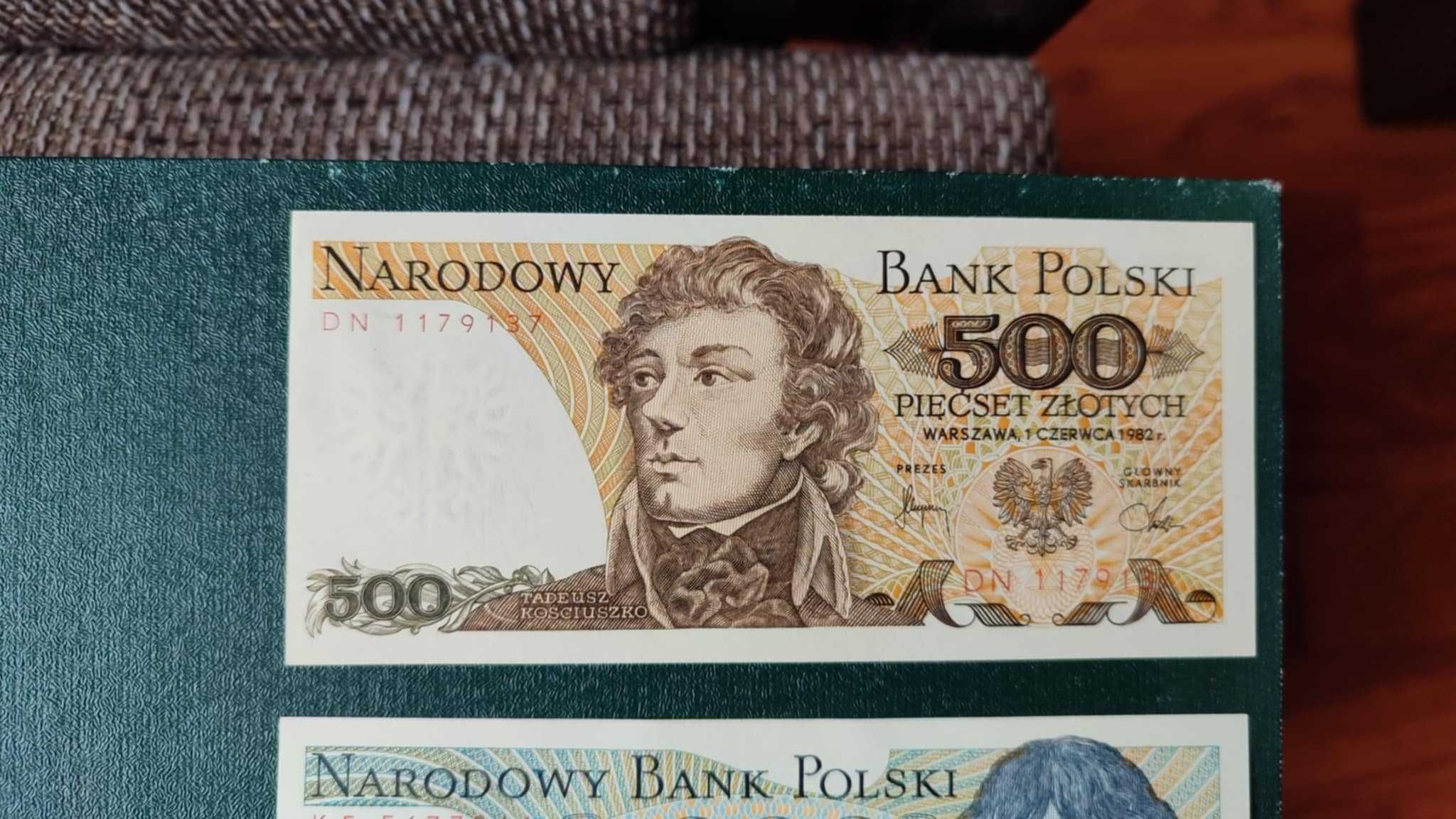 Mały PRL zestaw banknotów