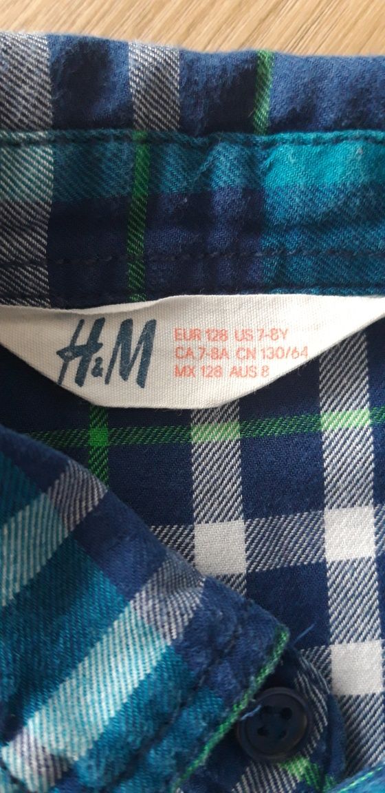 Koszula H&M rozmiar 128 dla chłopca