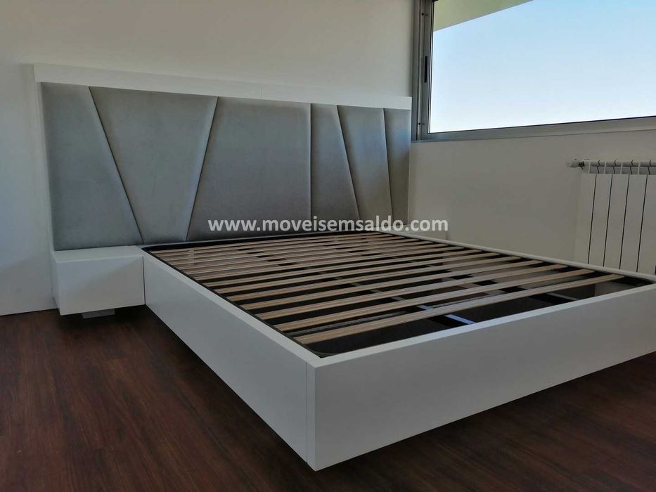 Cama de Casal Estofada - Fabricamos todas as medidas e cores