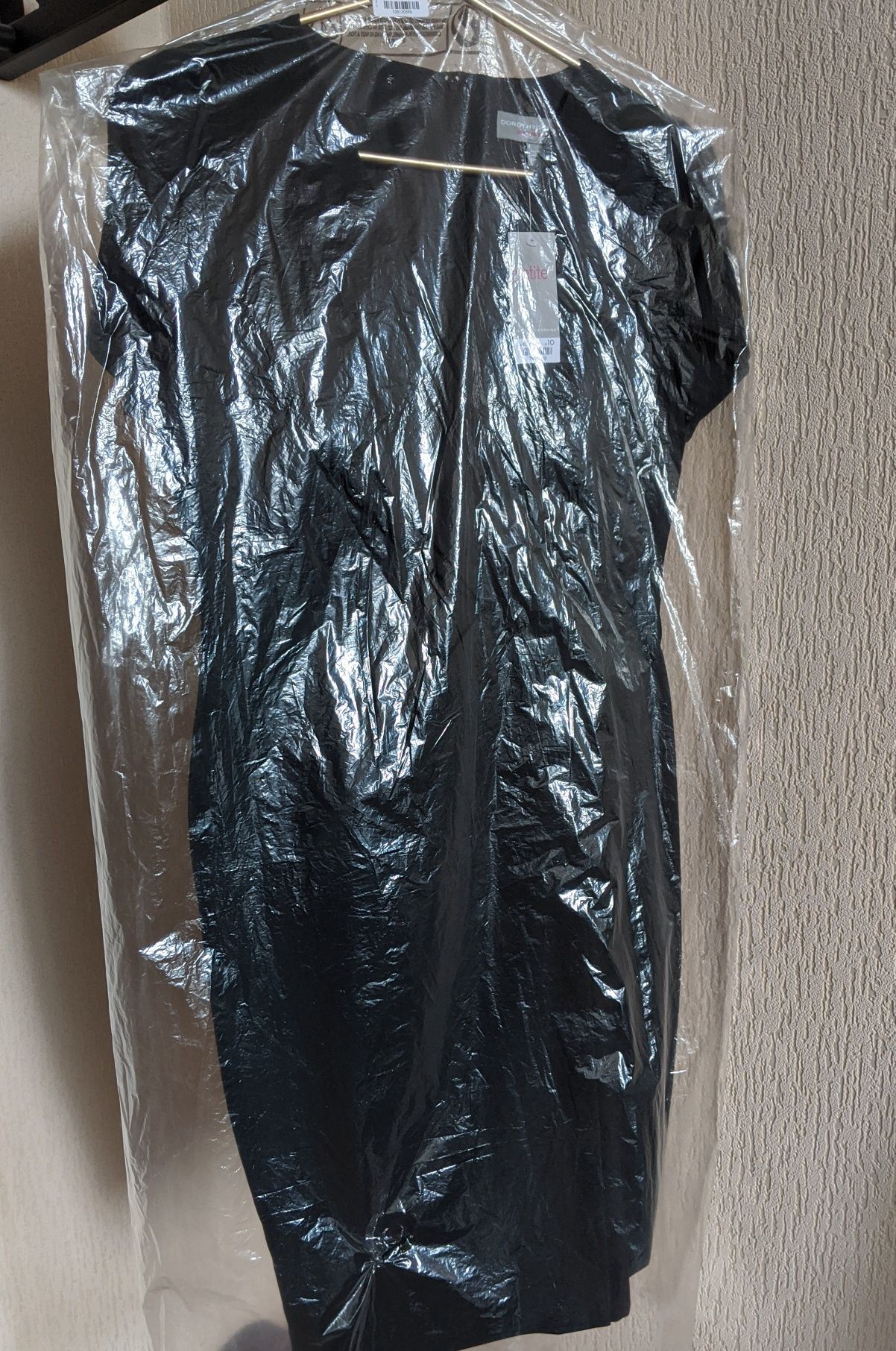 Чёрное платье с запахом V-образным вырезом EUR 38/UK10 Dorothy Perkins