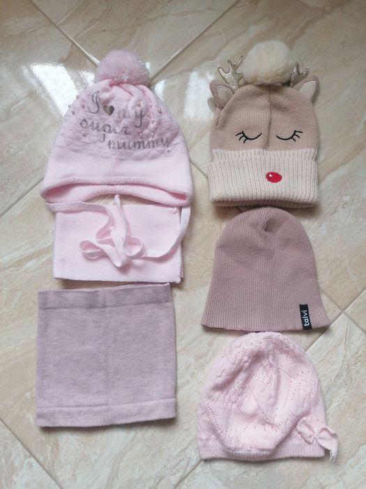Шапки снуд для дівчинки