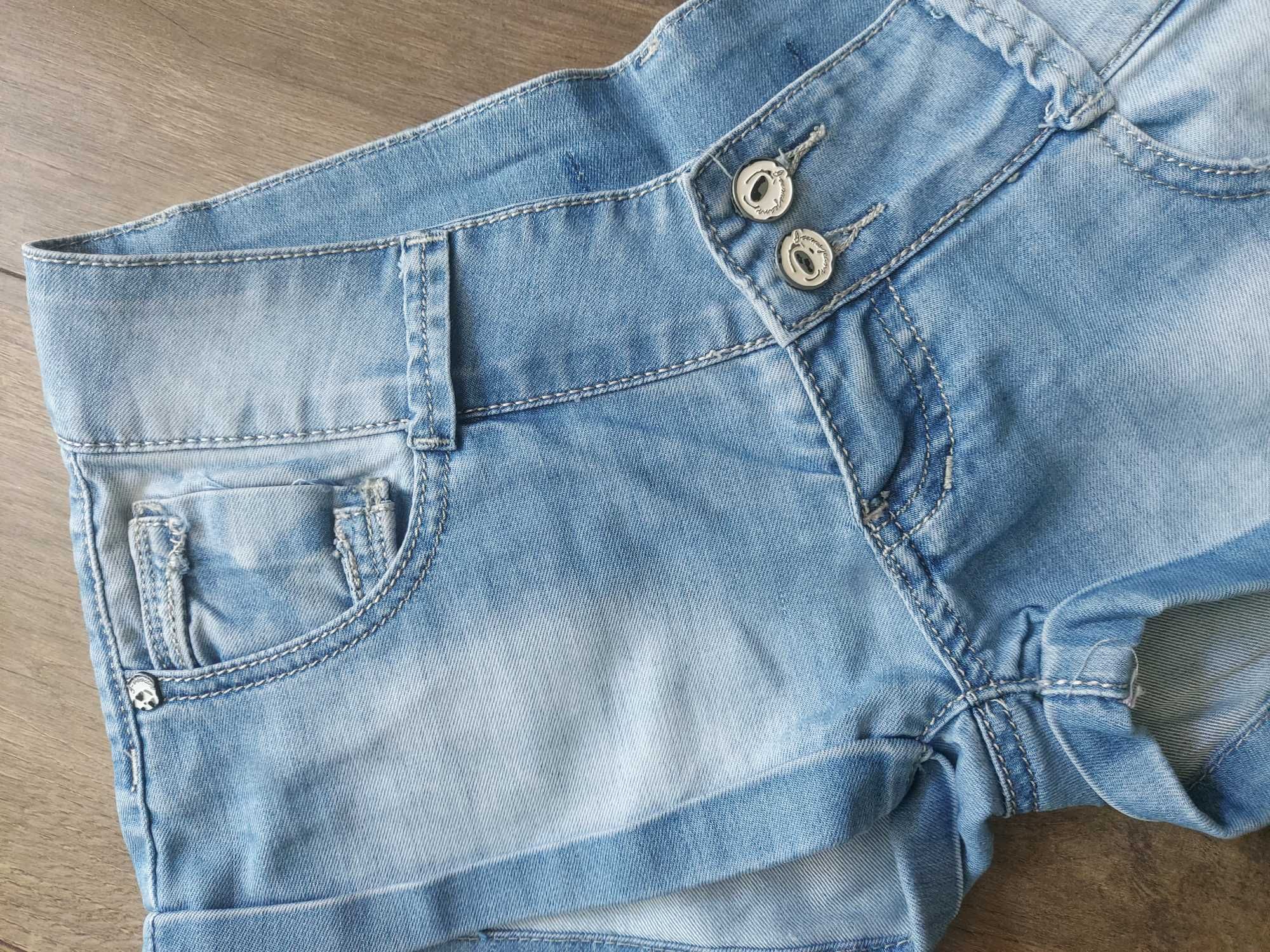 Bardzo krótkie szorty krótkie spodenki jeans miękki SUPER STAN