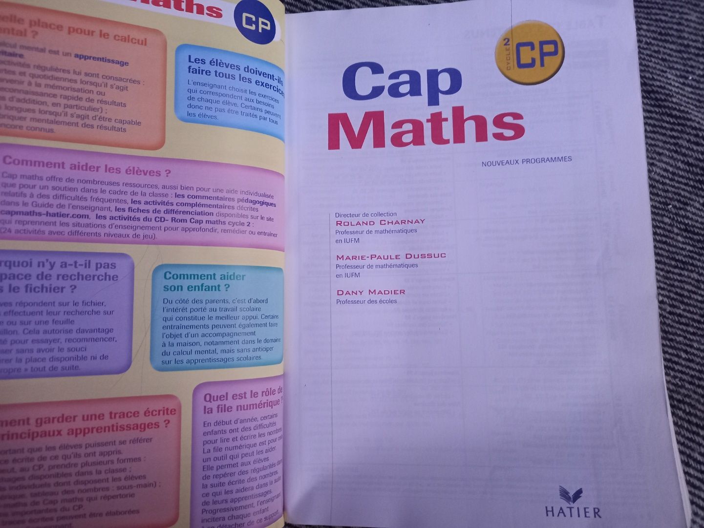 Cap maths учебник математика на французском французькою hatier книга