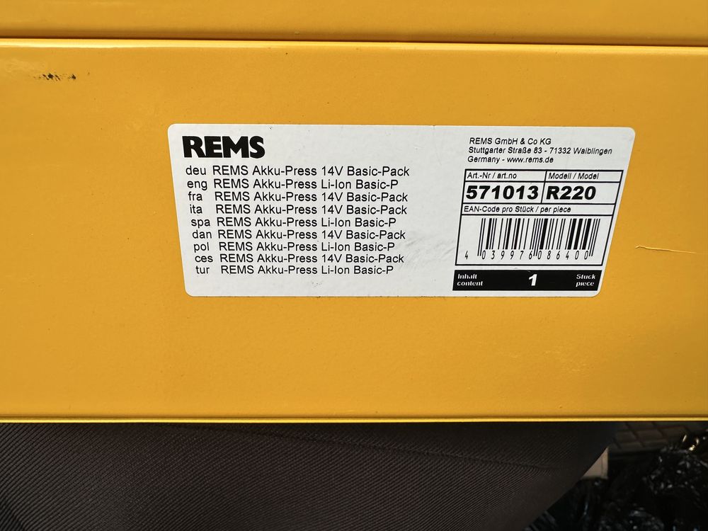 Zaciskarka rems 14v basic pro