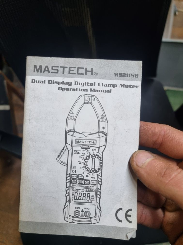 Струмові кліщі mastech ms2115b