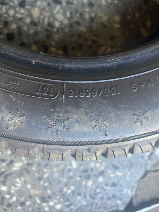 155/65r13 austone opona zimowa 1 szt bieznik 7mm jak nowa !