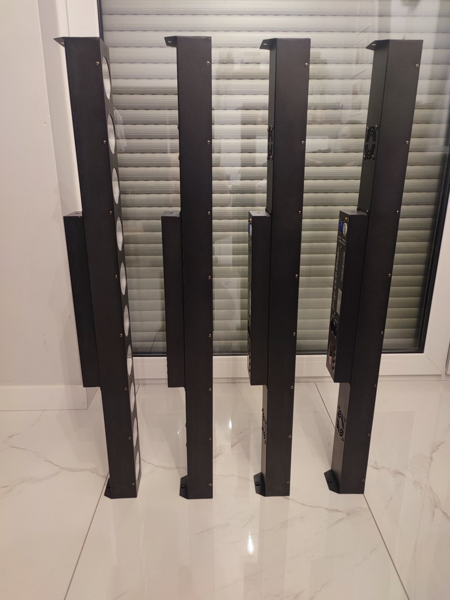 4 x LED BAR COB 10x10W 4 in 1 RGBW 100W DMX powercon nowy zestaw mocne