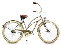 Rower damski miejski 26 / 28 beach Cruiser GOLD RoyalBi Holenderski