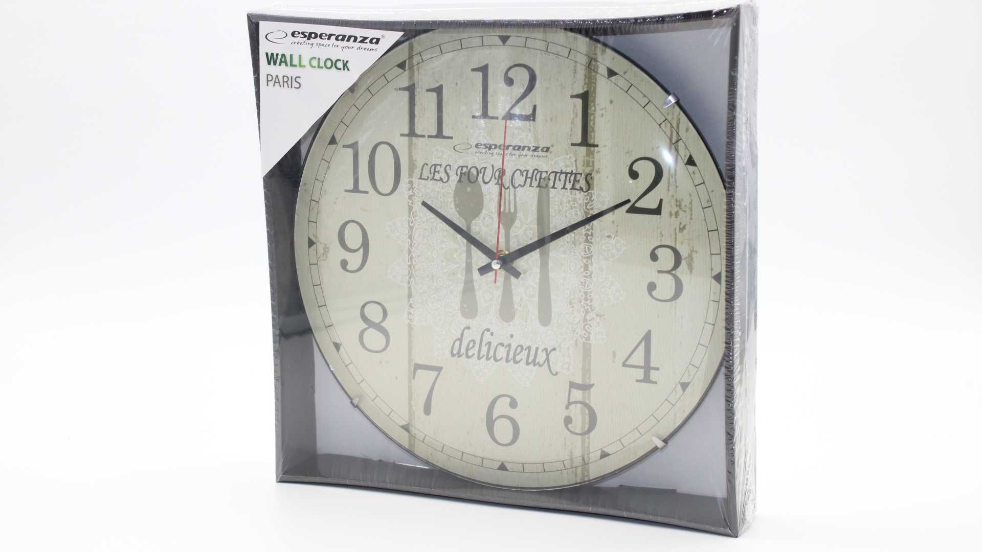 Zegar ścienny Esperanza wielokolorowy 30cm