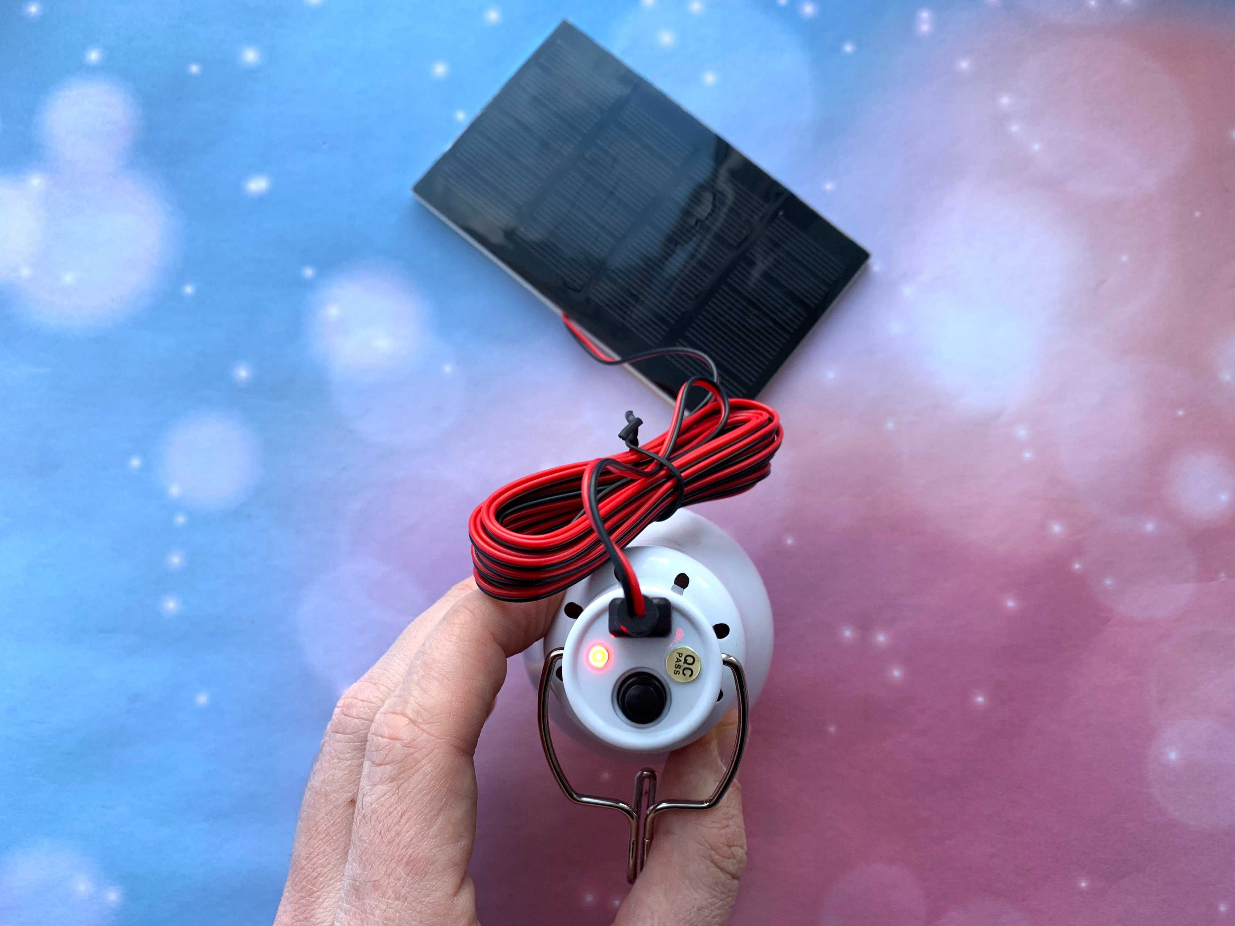 Лампа с аккумулятором + солнечная панель