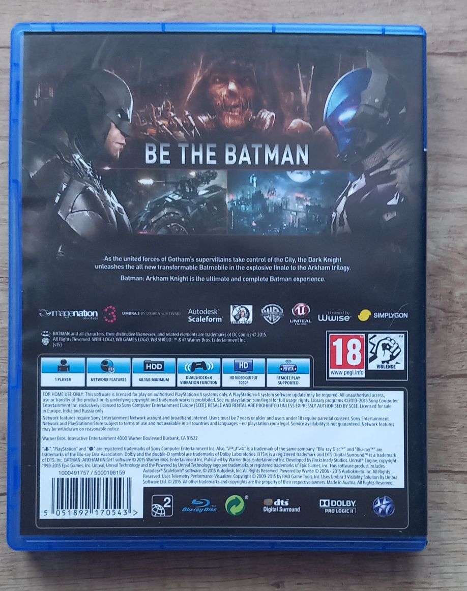 Batman arkham gra PS4