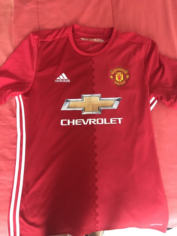 T shirt manchester united original L adidas chevrolet