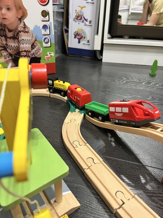 Дитяча іграшкова залізниця з дерева EdWone