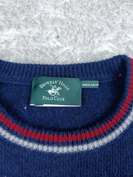 Camisola Malha Beverly Hills Polo Club | L | 80% Lã | Estilo USA