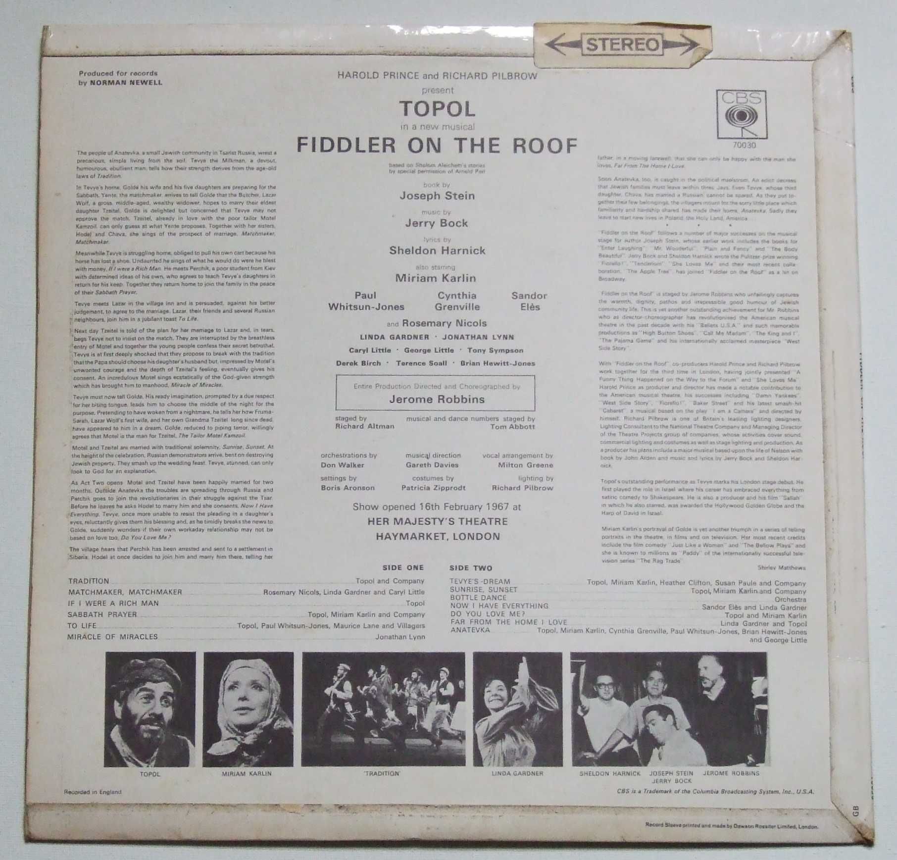 Topol – Fiddler On The Roof
