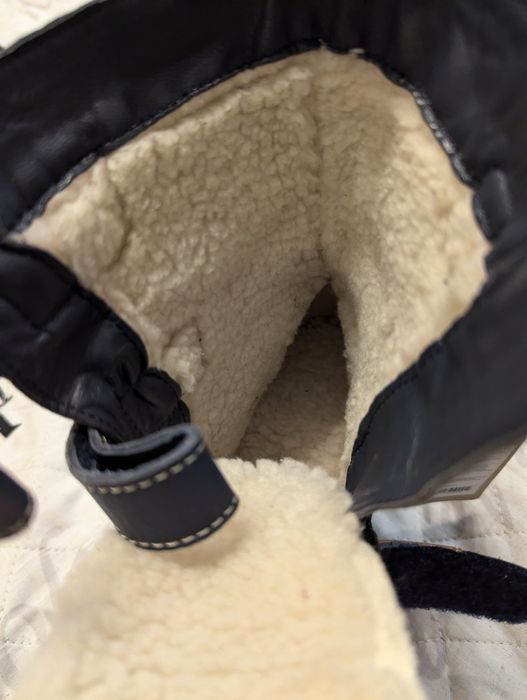 Buty zimowe skórzane ocieplane Lasocki 31 ciepłe wysokie kozaki