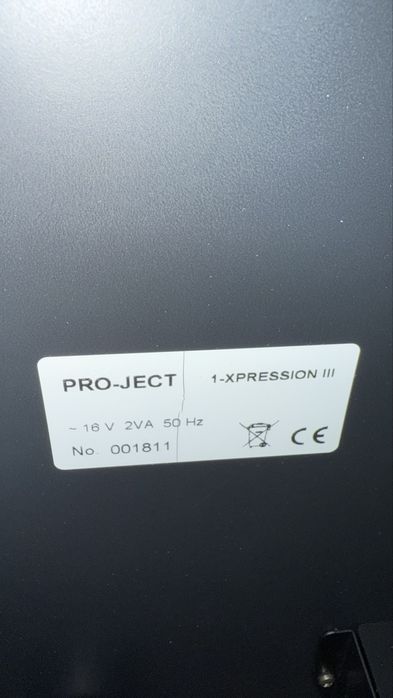 Gramofon Pro-ject 1-X Pression III zadbany komplet carbon