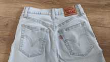 Jeansy levi's high waisted taper w25 l27 jasny denim