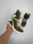 Rick Owens Geobasket Ramones jumbo laces коричневі кеди opium archive