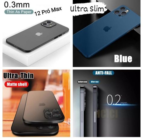 Capa Ultra Slim iPhone / 12 Pró / 13 Pró/ 12/12 Pró / 12 Pró Max -Mate